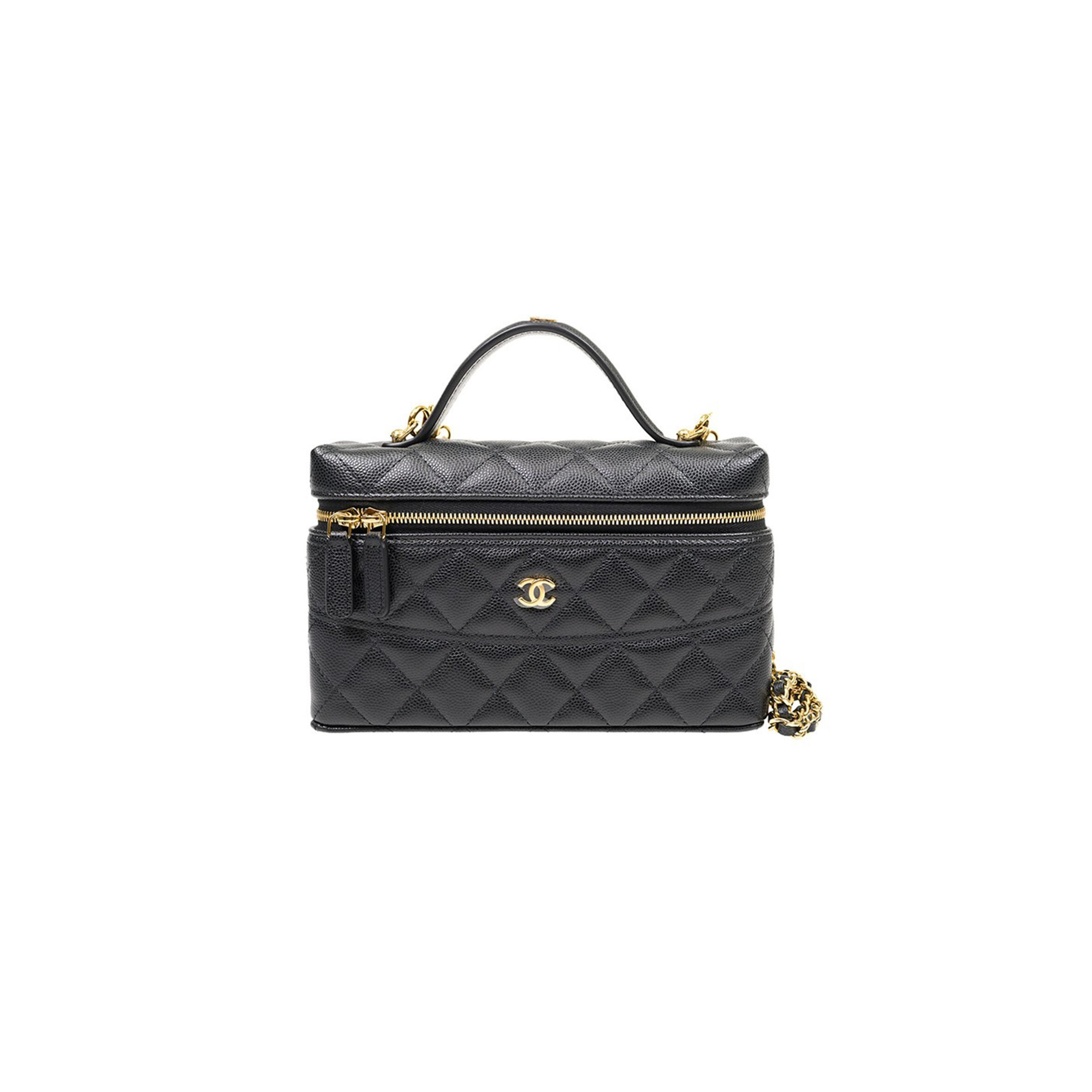 CHANEL CAVIAR QUILTED TOP HANDLE AP4407 (19.5*17*5cm)